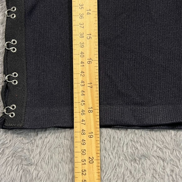 Forever 21 Babydoll Crop Tank Top Hook Eye Women's Junior's M/L Black - Picture 10 of 11